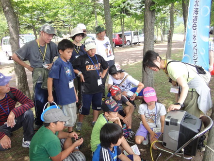 夏休み ウチダザリガニ防除イベント1
